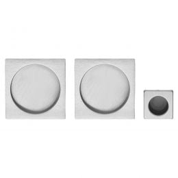 Kit maniglia incasso quadrata cieca con maniglia di trascinamento Zincral Linea Calì