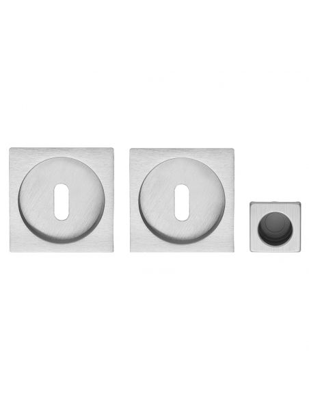 Kit maniglia incasso quadrata foro chiave con maniglia di trascinamento Zincral Linea Calì