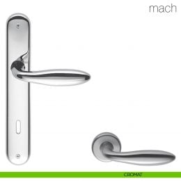Maniglia con placca per porta Mach Colombo Design 2