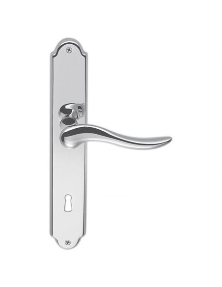 Maniglia con placca per porta Peter Colombo Design