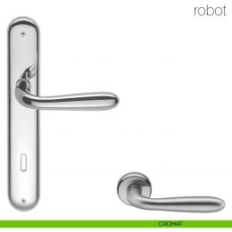 Maniglia con placca per porta Robot Colombo Design 2
