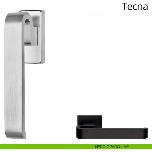 Maniglia per finestra martellina DK Tecna Ital Linea nero opaco