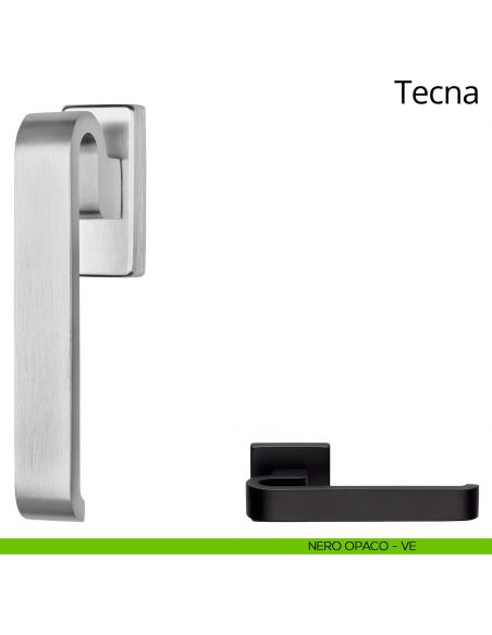 Maniglia per finestra martellina DK Tecna Ital Linea nero opaco