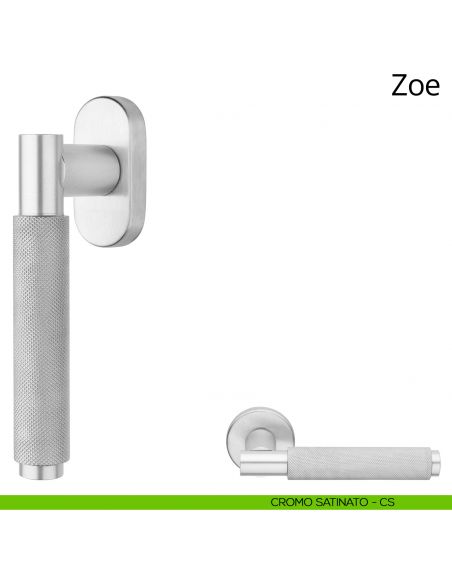 Maniglia per finestra martellina DK Zoe Ital Linea cromo satinato