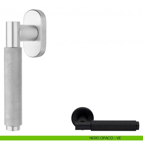 Maniglia per finestra martellina DK Zoe Ital Linea nero opaco