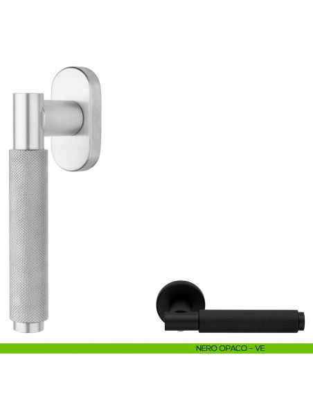 Maniglia per finestra martellina DK Zoe Ital Linea nero opaco