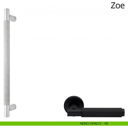 Maniglione per porta Zoe Ital Linea nero opaco