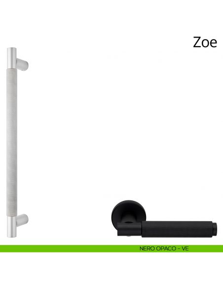 Maniglione per porta Zoe Ital Linea nero opaco