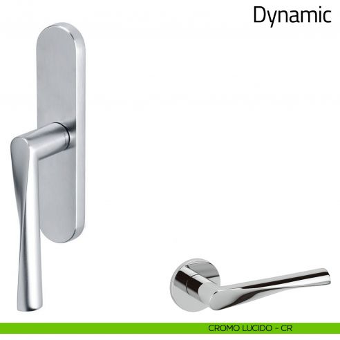 Maniglia per finestra cremonese Dynamic Olivari cromo lucido