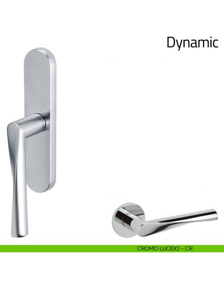 Maniglia per finestra cremonese Dynamic Olivari cromo lucido