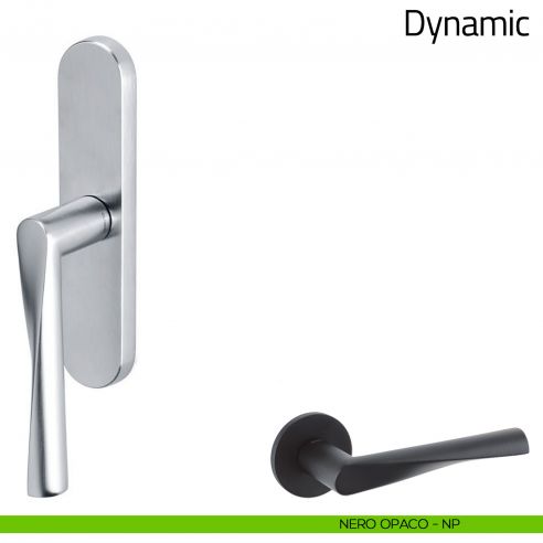Maniglia per finestra cremonese Dynamic Olivari nero opaco