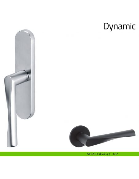 Maniglia per finestra cremonese Dynamic Olivari nero opaco