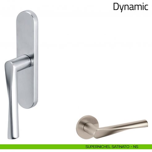 Maniglia per finestra cremonese Dynamic Olivari supernichel satinato