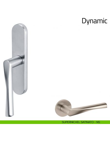 Maniglia per finestra cremonese Dynamic Olivari supernichel satinato