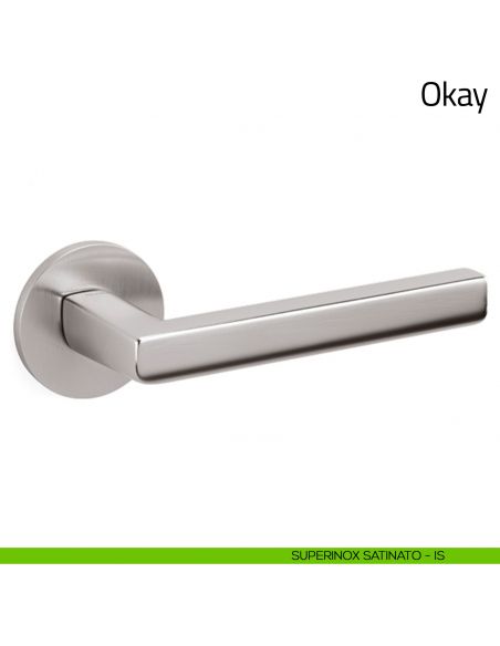 Maniglia per porta Okay Olivari superinox satinato