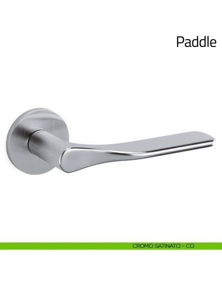 Maniglia per porta Paddle Olivari cromo satinato