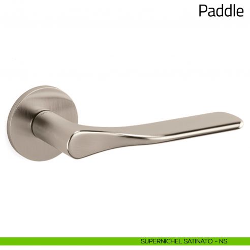 Maniglia per porta Paddle Olivari supernichel satinato