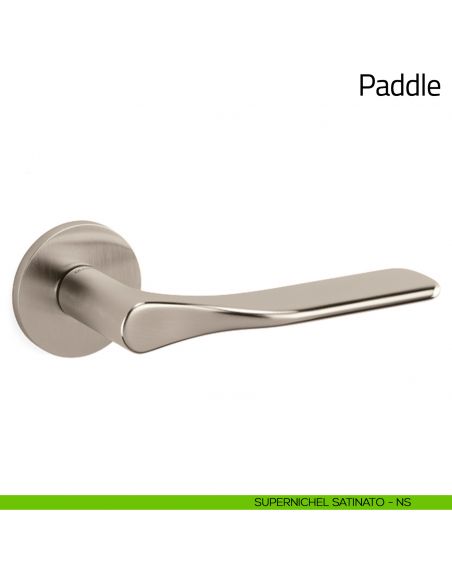 Maniglia per porta Paddle Olivari supernichel satinato