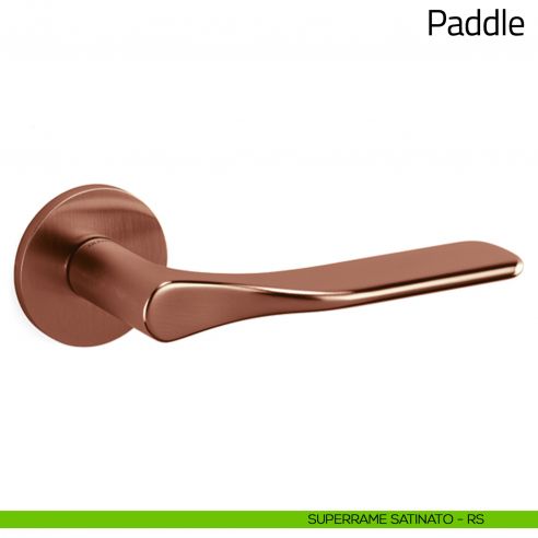 Maniglia per porta Paddle Olivari superame satinato