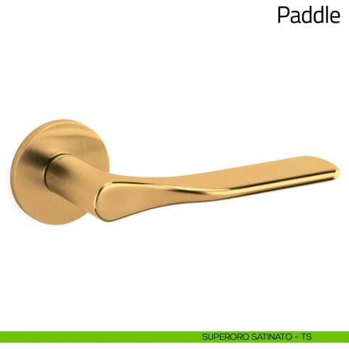 Maniglia per porta Paddle Olivari superoro satinato