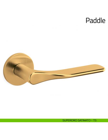 Maniglia per porta Paddle Olivari superoro satinato