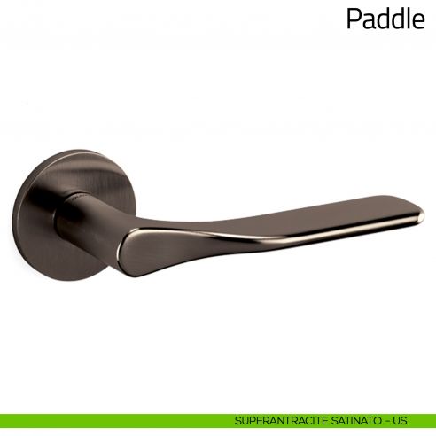 Maniglia per porta Paddle Olivari superantracite satinato