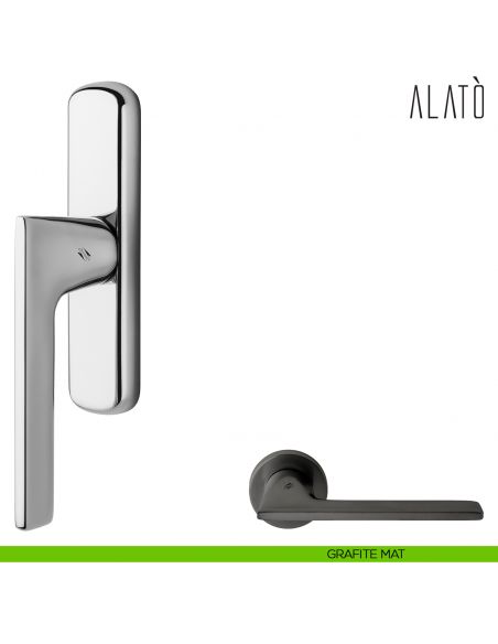 Maniglia per finestra cremonese Alatò Colombo Design grafite mat