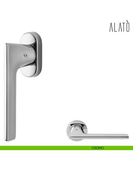 Maniglia per finestra martellina DK Alatò Colombo Design cromo