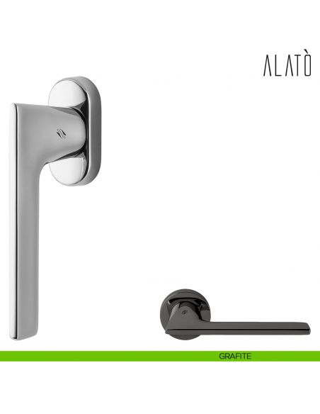 Maniglia per finestra martellina DK Alatò Colombo Design grafite