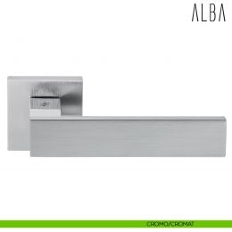 Maniglia per porta Alba Colombo Design con rosetta quadrata bassa 2