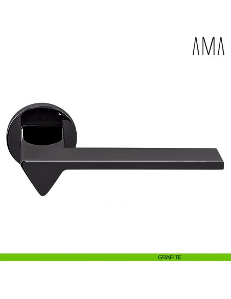 Maniglia per porta Ama Colombo Design bassa grafite