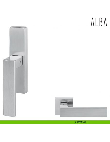Maniglia per finestra cremonese Alba Colombo Design cromo - cromat