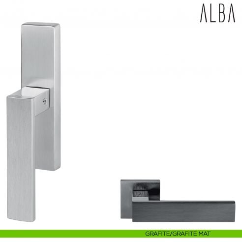 Maniglia per finestra cremonese Alba Colombo Design grafite - grafite mat