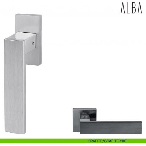 Maniglia per finestra martellina DK Alba Colombo Design grafite - grafite mat