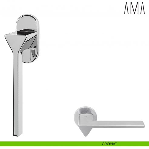 Maniglia per finestra martellina DK Ama Colombo Design bassa cromat