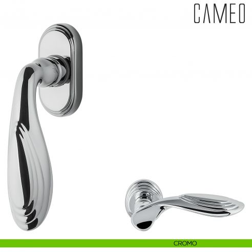 Maniglia per finestra martellina DK Cameo Colombo Design cromo