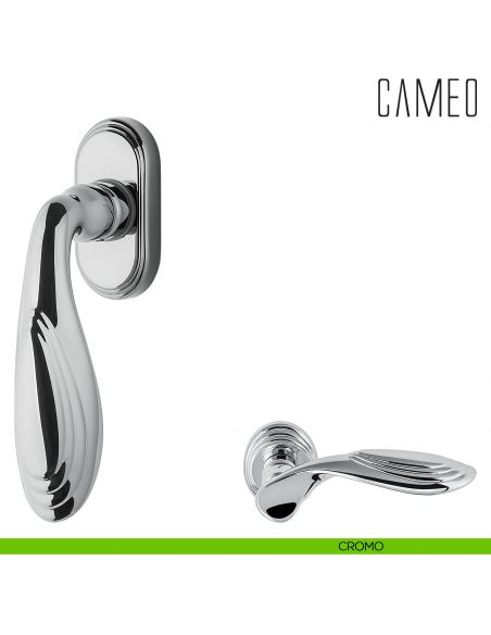 Maniglia per finestra martellina DK Cameo Colombo Design cromo