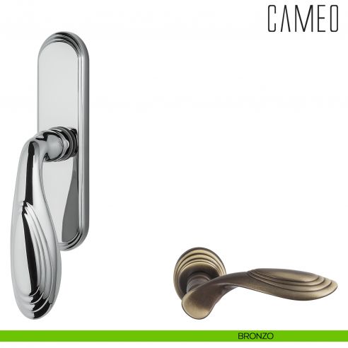 Maniglia per finestra cremonese Cameo Colombo Design bronzo