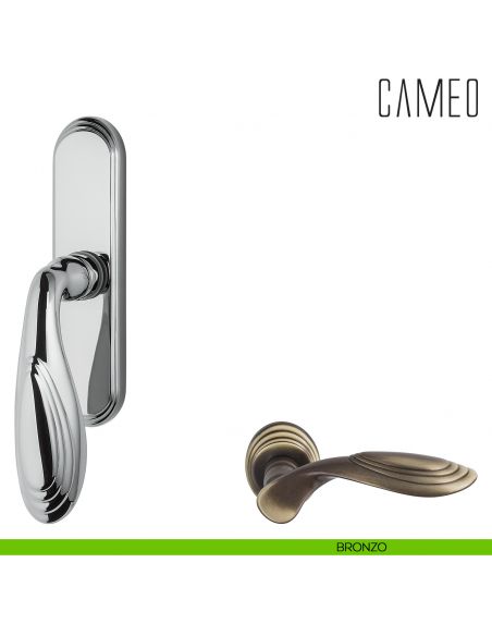 Maniglia per finestra cremonese Cameo Colombo Design bronzo