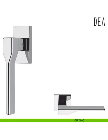 Maniglia per finestra martellina DK Dea Colombo Design bassa cromo