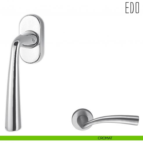 Maniglia per finestra martellina DK Edo Colombo Design cromat