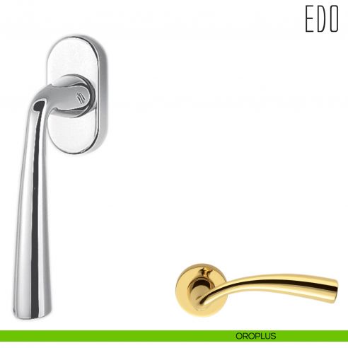 Maniglia per finestra martellina DK Edo Colombo Design oroplus