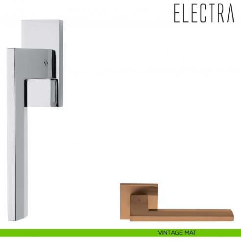 Maniglia per finestra martellina DK Electra Colombo Design bassa vintage mat