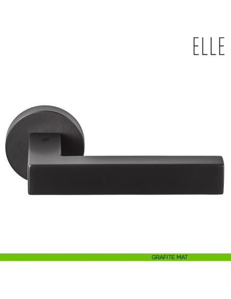 Maniglia per porta Elle Colombo Design grafite mat
