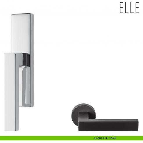 Maniglia per finestra cremonese Elle Colombo Design grafite mat