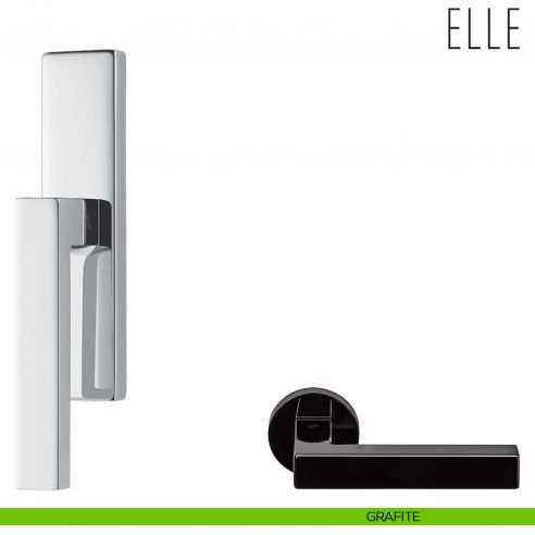 Maniglia per finestra cremonese Elle Colombo Design grafite
