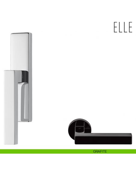 Maniglia per finestra cremonese Elle Colombo Design grafite