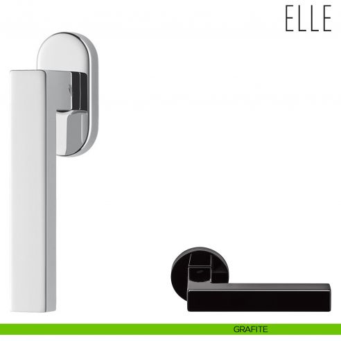 Maniglia per finestra martellina DK Elle Colombo Design grafite