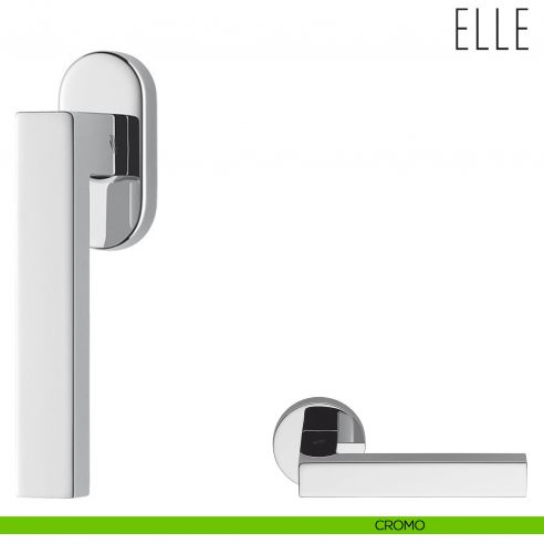 Maniglia per finestra martellina DK Elle Colombo Design bassa cromo