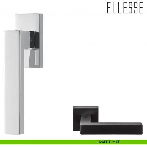 Maniglia per finestra martellina DK Ellesse Colombo Design grafite mat